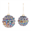 Ball Ornament (Set of 6) 3"D, 4"D Glass