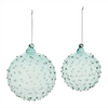 Ornament (Set of 12) 3"D, 4"D Glass