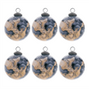Ball Ornament (Set of 6) 4”D Glass