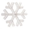 LED Snowflake 24”H Iron Wire UL Plug
