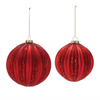 Ball Ornament (Set of 4) 4"D, 5"D Glass