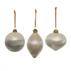Ornament (Set of 6) 4"D, 4"H, 6"H Glass