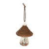 Mushroom Ornament (Set of 6) 4”H Glass