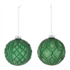 Ball Ornament (Set of 12) 3”D Glass