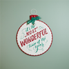 Wonderful Time of the Year Ornament Sign 14"D x 16"H Iron