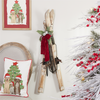Decorative Pair of Skis and Poles 36"H