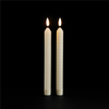FIA Wick Taper Candle (Set of 2) CREAM 9.5”H Wax/Plastic 2 AAA Batteries Not Included