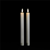 FIA Wick Taper Candle (Set of 2) CREAM 9.5”H Wax/Plastic 2 AAA Batteries Not Included
