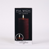FIA Wick Candle RED (Set of 2) 3"D x 6"H Wax/Plastic 2 C Batteries Not Included