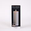 FIA Wick Candle CREAM (Set of 2) 3"D x 8"H Wax/Plastic 2 C Batteries Not Included