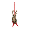 Deer Mount Ornament (Set of 6) 6”H Resin