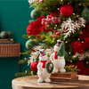 Glittered Snowman Figurine (Set of 2)