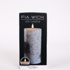 FIA Wick Candle (Set of 2) 3.5"D x 7"H Wax/Plastic 2 C Batteries Not Included