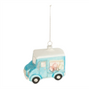 Ice Cream Truck Ornament (Set of 12) 4”H Glass