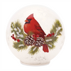 LED Cardinal Globe (Set of 2) 5.5"H, 6.25"H Glass 3 AA Batteries Not Included