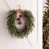 Pine w/Bell Wreath 22”D Plastic