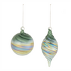 Ornament (Set of 12) 4"D, 6"H Glass