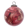 Ornament (Set of 6) 3"D , 4"H Glass