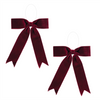 Bow Ornament (Set of 2) 13"W x 13"H Polyester