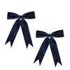 Bow Ornament (Set of 2) 13"W x 13"H Polyester