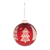 Ball Ornament (Set of 6) 4”D Glass