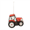 Tractor Ornament (Set of 6) 3.5”H Glass