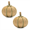 Pumpkin (Set of 2) 7"D x 7"H Wood/MDF