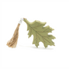 Fall Leaf (Set of 2) 8"L x 5"H, 6.5"L x 6"H MDF/Jute