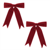 Bow Ornament (Set of 2) 13"W x 13"H Polyester