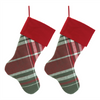 Stocking (Set of 2) 17”H Cotton