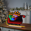 Sleigh w/Packages Ekkolight 24.5"L x 18"H Acrylic UL Plug