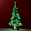 Tree w/Ornament Ekkolight 47"H Acrylic UL Plug