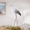 Heron Bird 29.5”H Wood/Iron