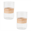 Candle Holder (Set of 2) 5"D x 8"H Glass