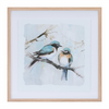 Framed Bird Print (Set of 2) 21”SQ Plastic/Paper