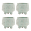 Container (Set of 4) 4.75"D x 4"H Ceramic