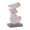 Shell Stack (Set of 2) 8"H Resin
