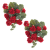 Geranium Bush (Set of 2) 21.5”H Polyester