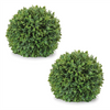 Boxwood Orb (Set of 2) 10.5”D Plastic
