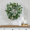 Mini Daisy Wreath 22”D Polyester