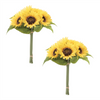 Sunflower Bundle (Set of 2) 13.25”H Plastic/Polyester