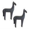 Horse (Set of 2) 11"L x 15"H Resin