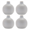 Vase (Set of 4) 6”H Ceramic