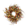 Cape Gooseberry Wreath 20"D Twig/Fabric