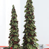 Holly Trees w/Pinecone Detail (Set of 2) 19.5"H, 15"H Polystone