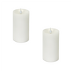Simplux LED Pillar Candle w/Moving Flame (Set of 2)  3"D x 5"H W/RMT