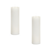 Simplux LED Pillar Candle w/Moving Flame (Set of 2)  3"D x 9"H W/RMT