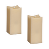 Simplux Squared Candle w/Moving Flame (Set of 2 w/Remote)