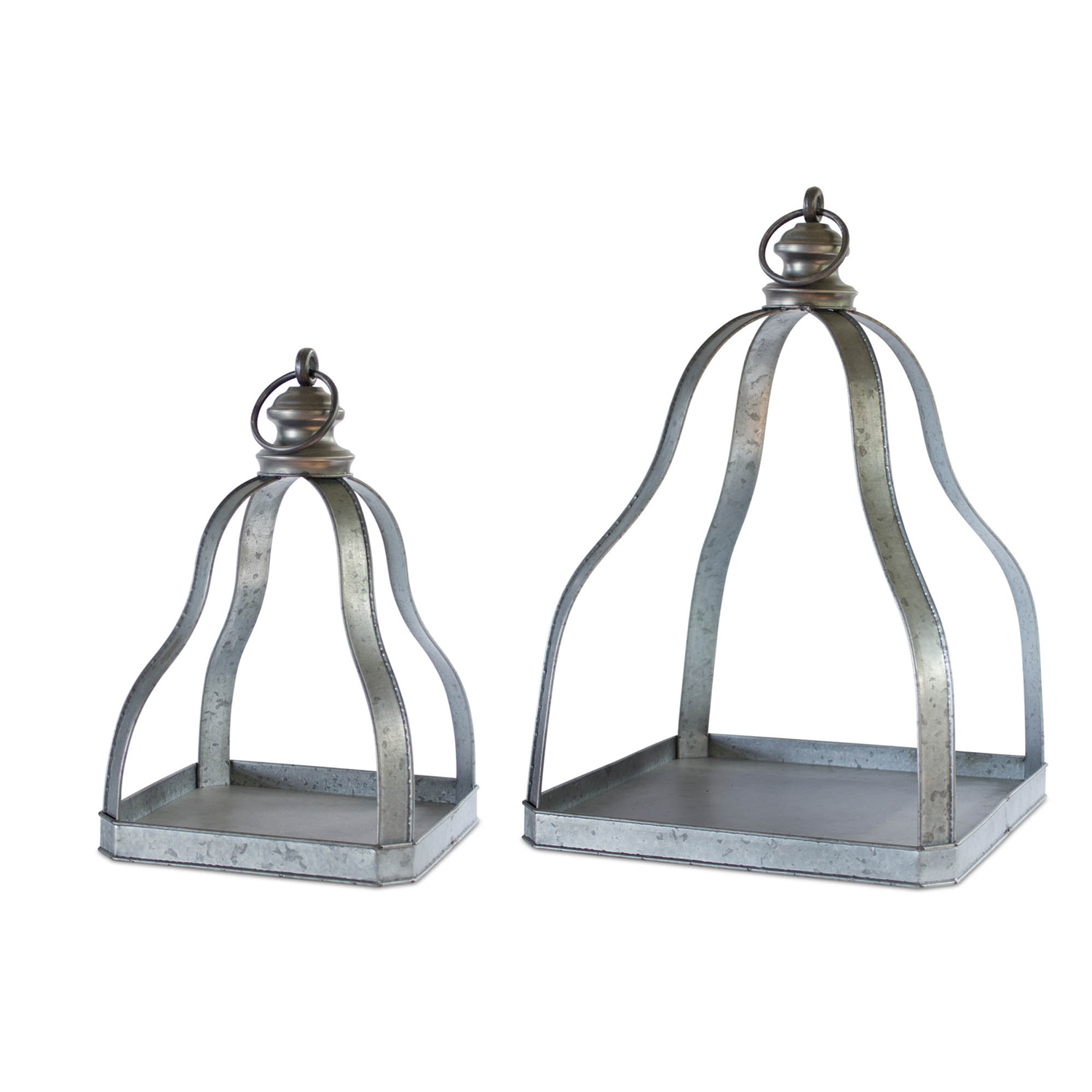 Lantern (Set of 2) 15.5"H, 20"H Metal
