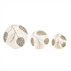 Pine Cone Globes/Timer (Set of 3) 4.25"H, 6"H, 8"H Glass
